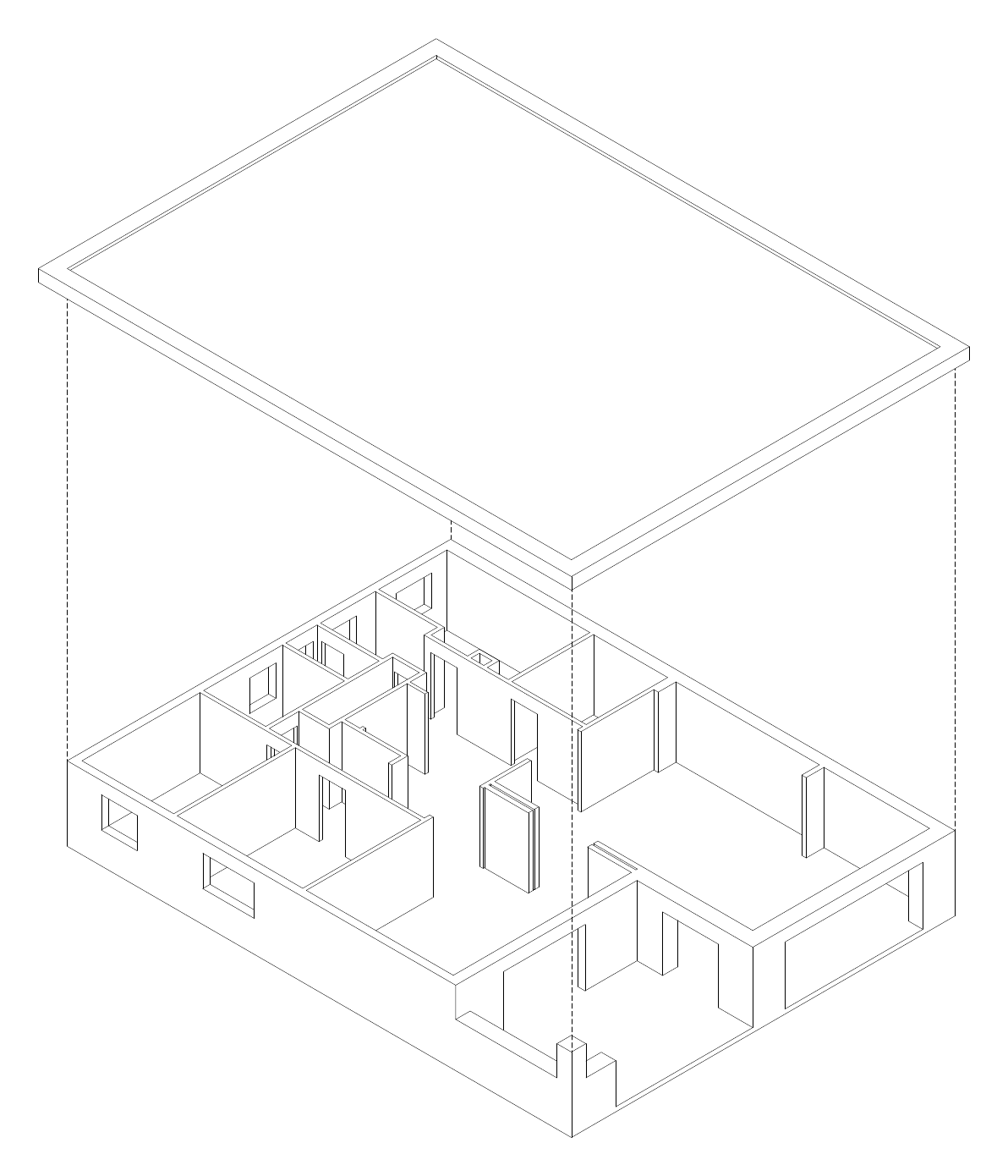 Projektzeichnung Haus Brüggel